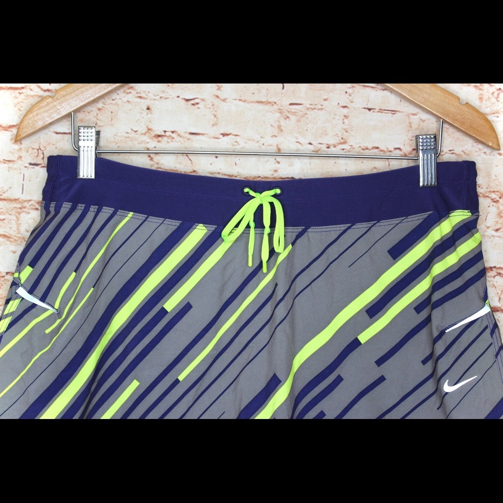 Nike | Dri - Fit Neon/Purple Tennis Skort - Picture 3 of 10